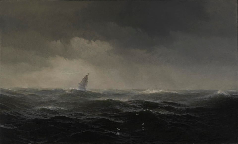 The Sea, by Edward Moran, 1870