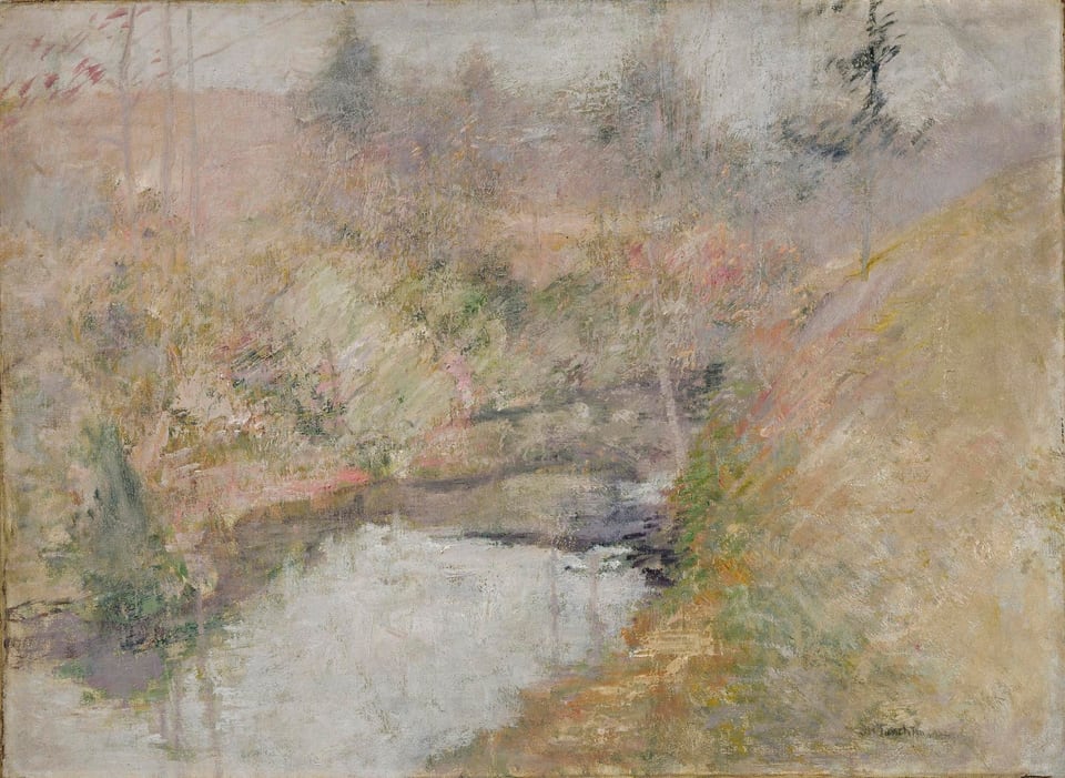 Hemlock Pool, by John Henry Twachtman, ca. 1890-1900