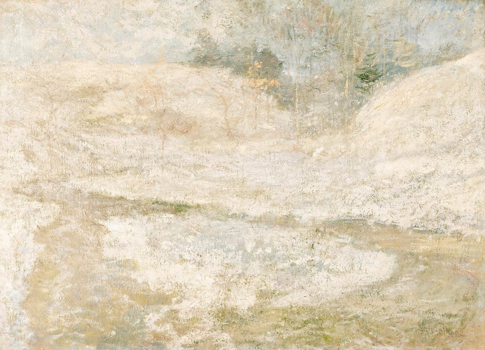 The Brook, Greenwich, Connecticut, by John Henry Twachtman, ca. 1890-1900