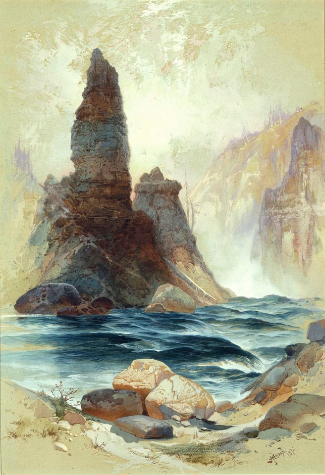 Above Tower Falls, Yellowstone, by Thomas Moran, 1872