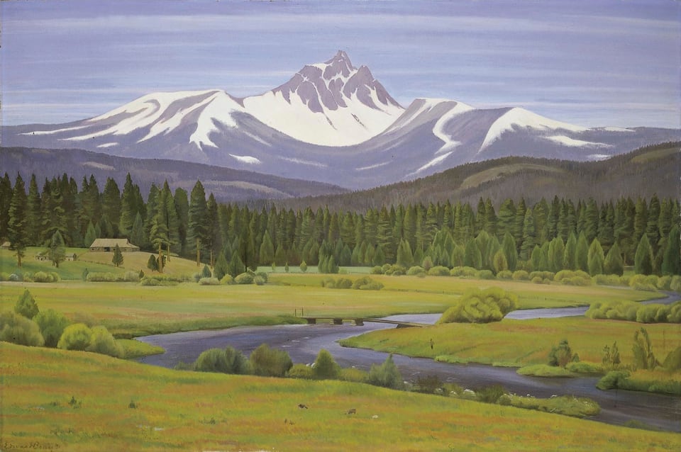 In the Cascade Mountains, by Edward Bruce, 1931