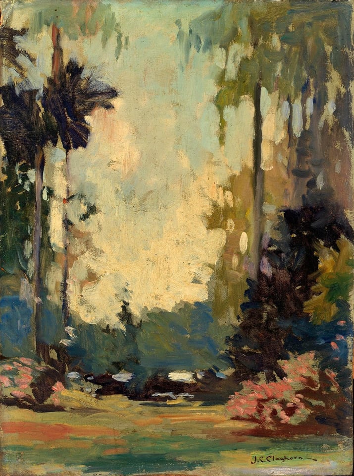 A Florida Park, by Joseph C. Claghorn, before 1935