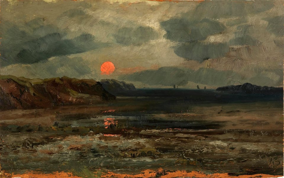 Sunrise over Fishing Waters--Maine, by William E. Norton, ca. 1880