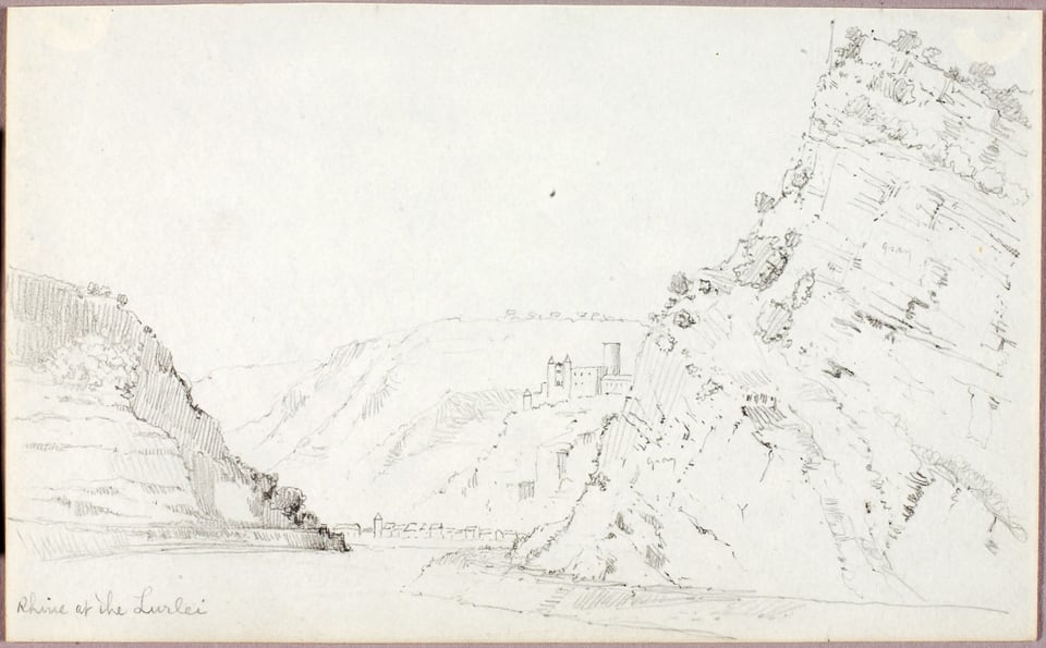 Rhine at the Lurlei, by George Elbert Burr, 1900