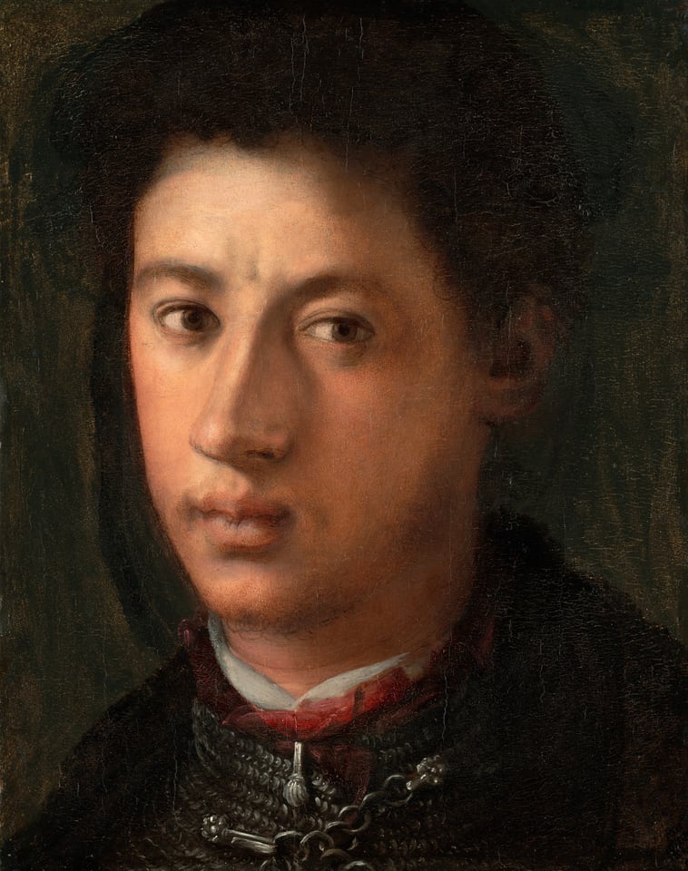 A work made of oil on panel.