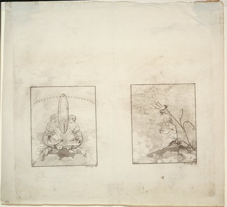 A work made of etching on ivory wove paper.