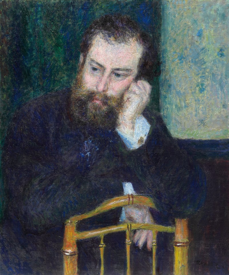 A work made of oil on canvas.