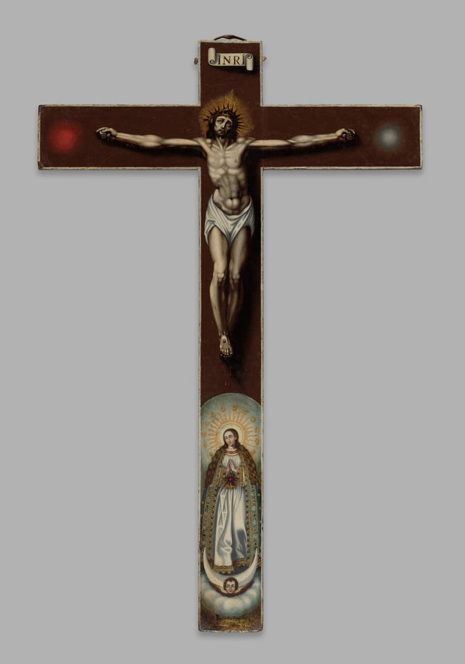 A work made of oil on panel.
