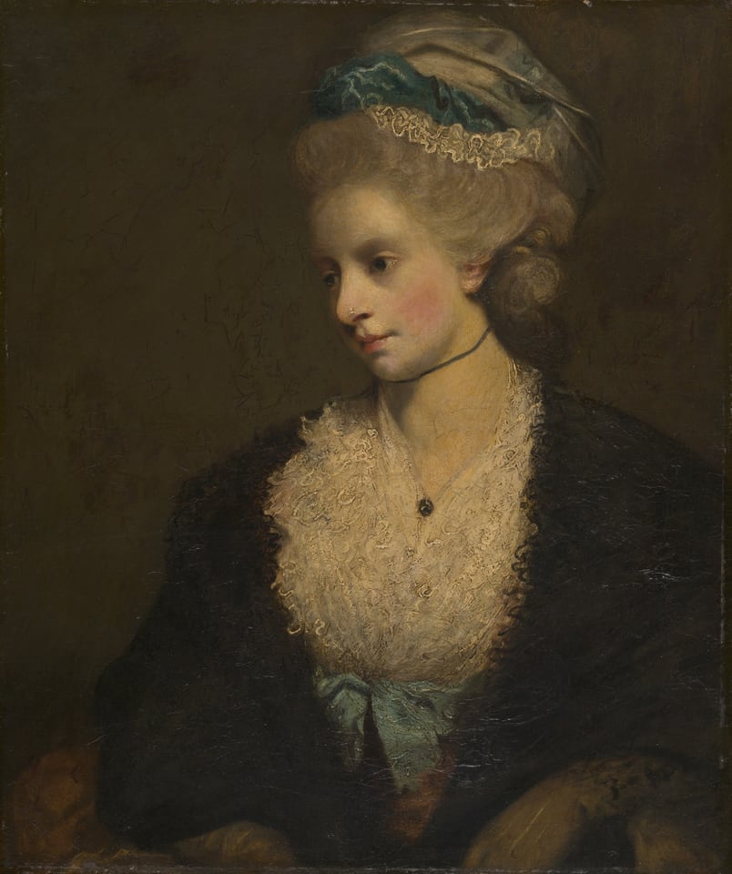 A work made of oil on canvas.