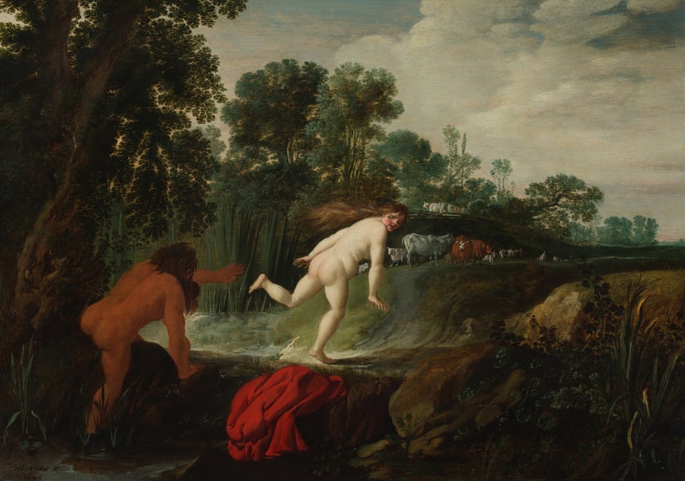 A work made of oil on panel.