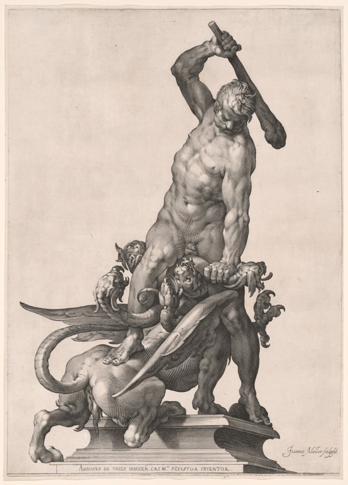A work made of engraving on ivory laid paper.