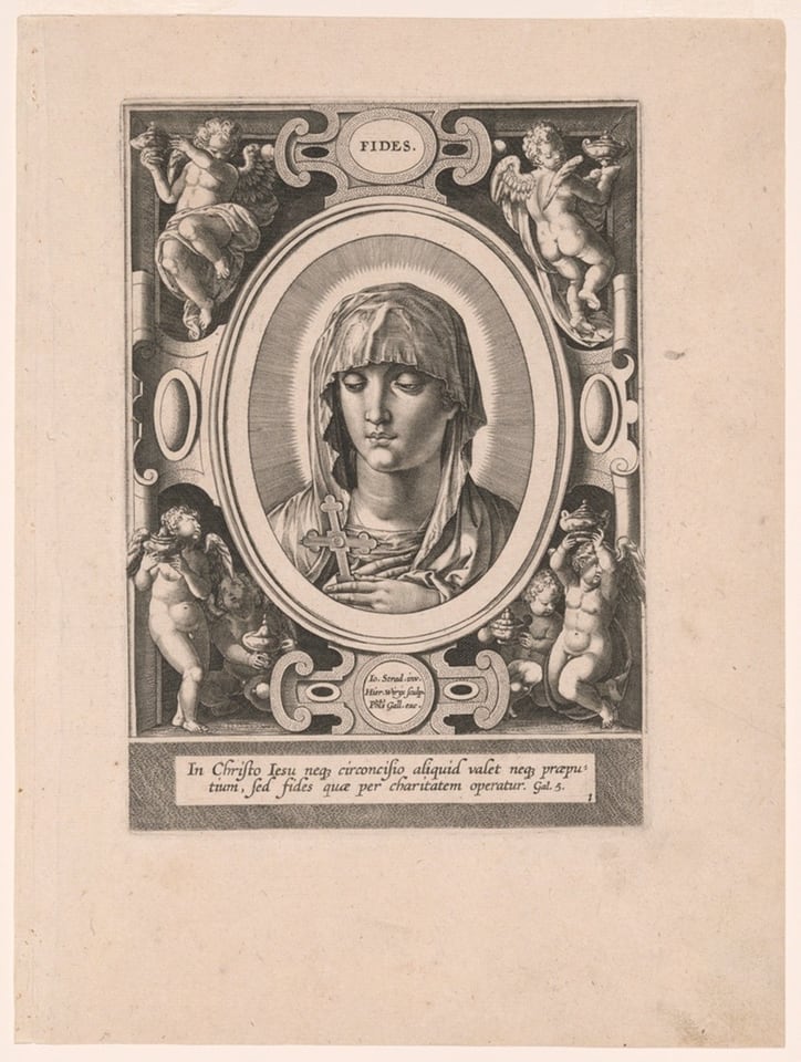 A work made of engraving on ivory laid paper.
