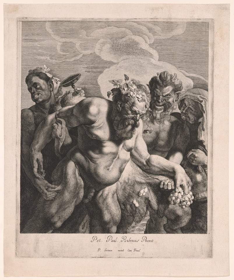 A work made of engraving in black on cream laid paper.