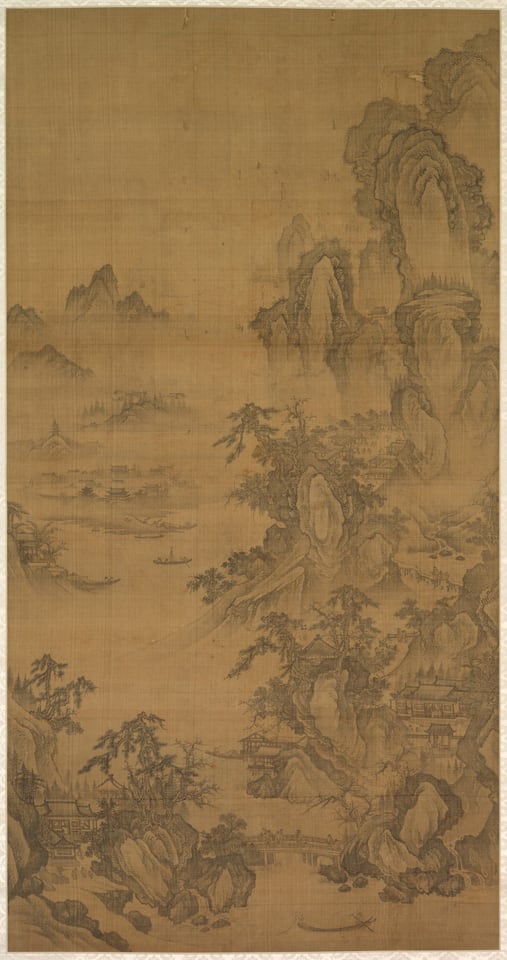 Mountain Market, Clear with Rising Mist, early 1500s