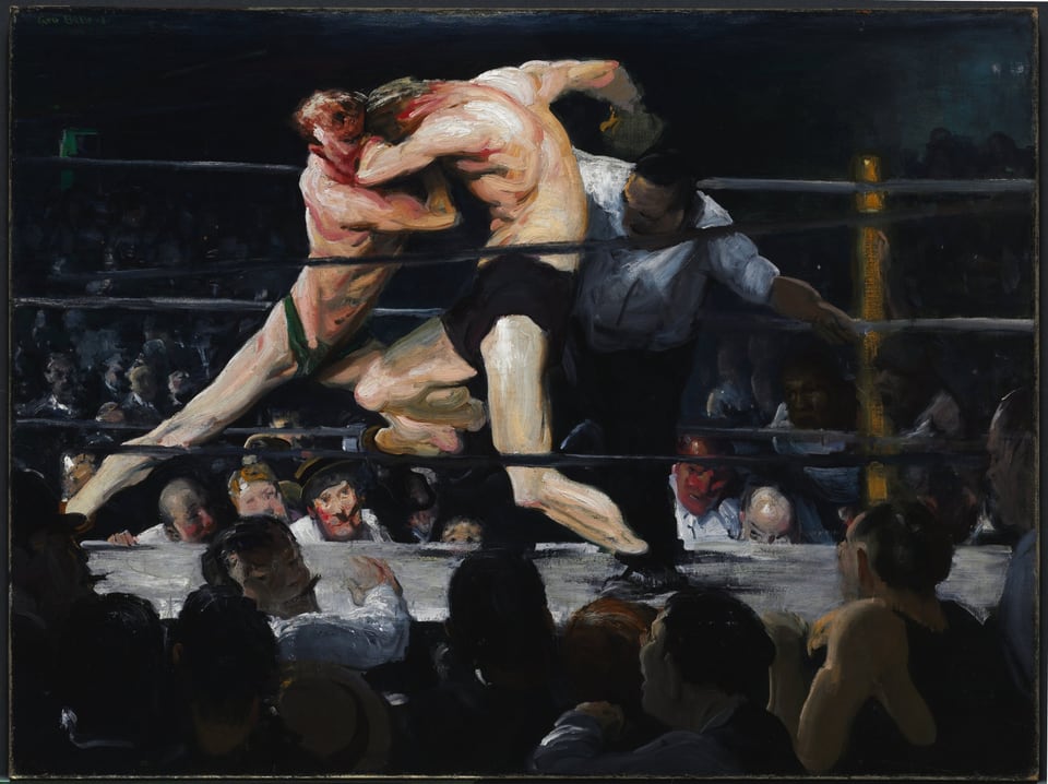 Stag at Sharkey's, by George Bellows, 1909