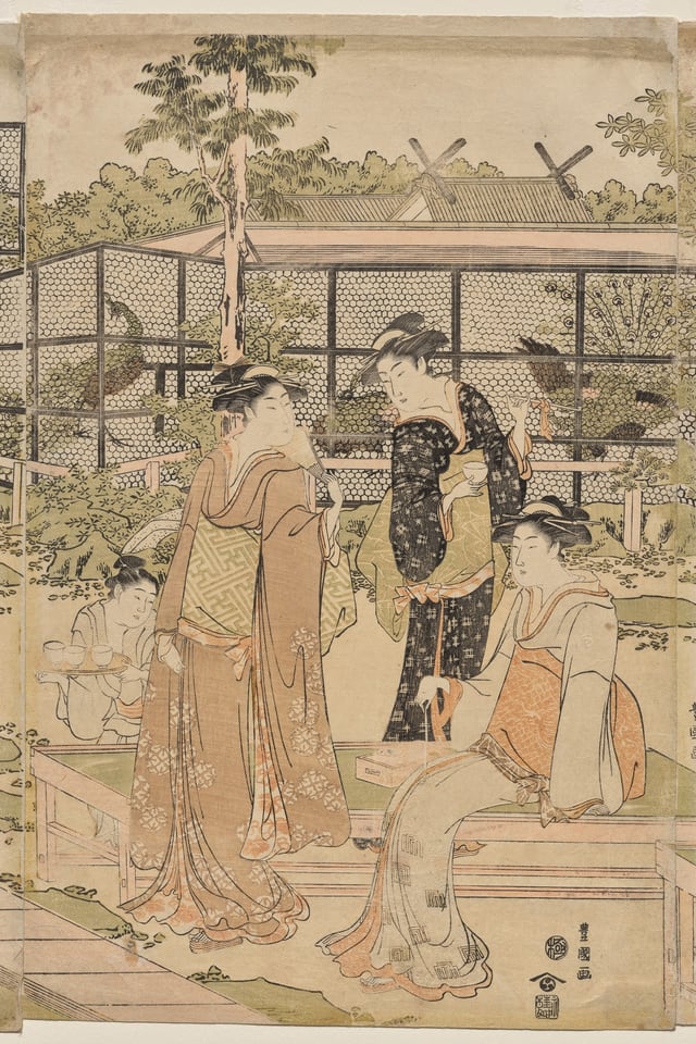 The Shika Teahouse, by Utagawa Toyokuni, early 1790s