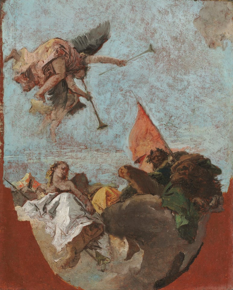 Sketch for a Ceiling, by Giovanni Battista Tiepolo, 1750s