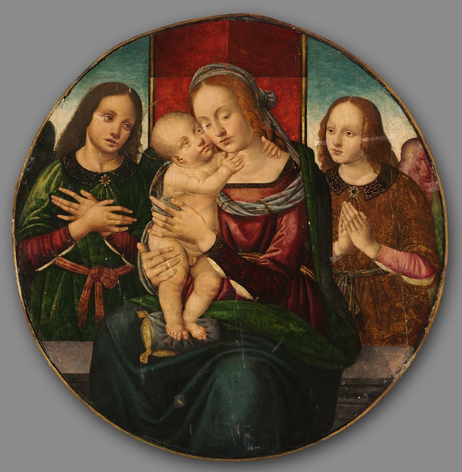 Virgin and Child with Angels, by Master of the Holden Tondo, early 1500s