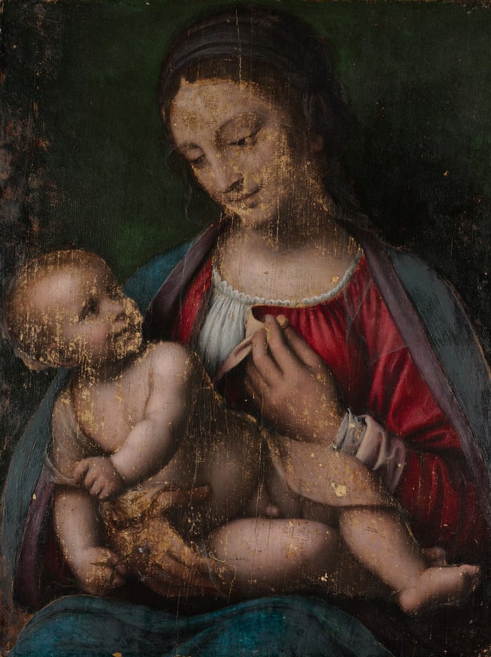 Virgin and Child, by Bernardino Luini, 1500s
