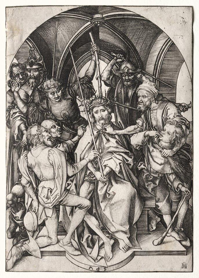 Christ Crowned with Thorns, by Martin Schongauer, 1470–82