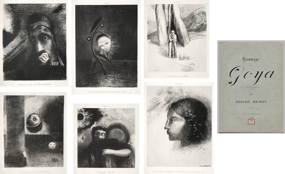 Homage to Goya, by Odilon Redon, 1885