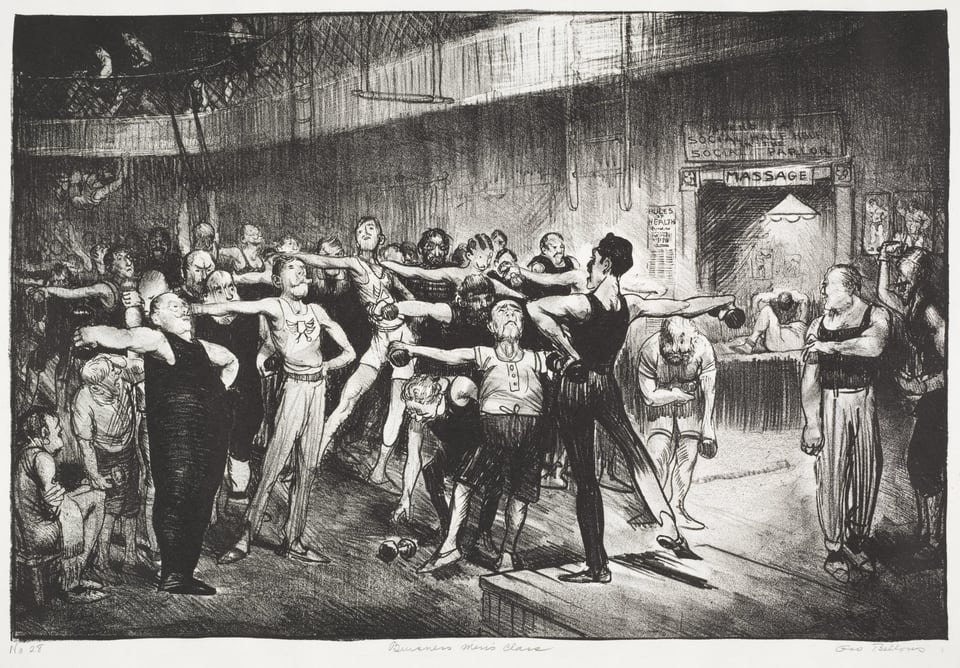 Business Men's Class, by George Bellows, 1916