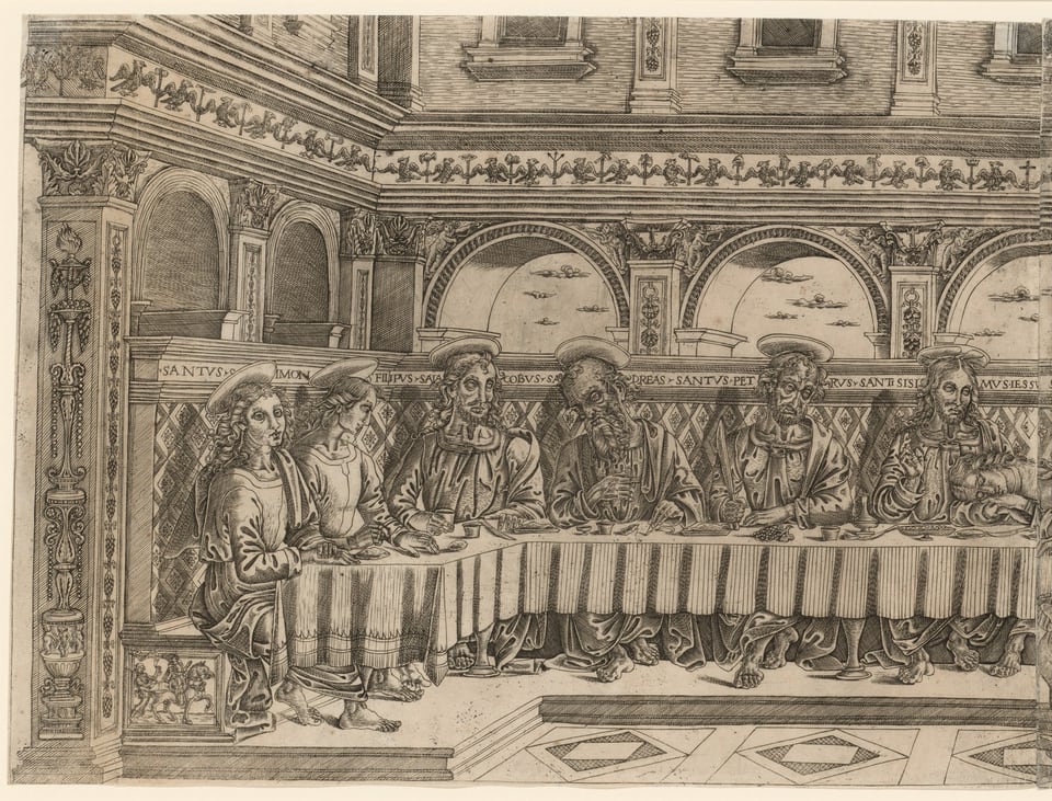 The Last Supper, by Lucantonio degli Uberti, c. 1500