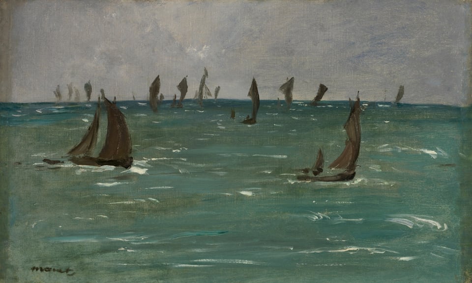 Boats at Berck-sur-Mer, by Édouard Manet, 1873
