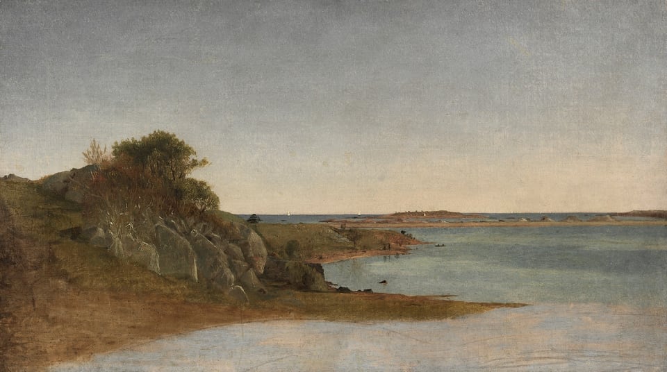 View near Newport, by John Frederick Kensett, 1860s
