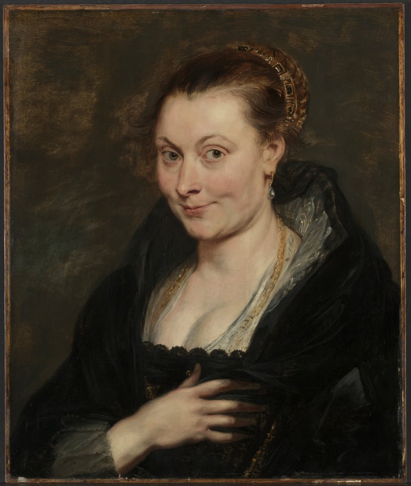 Portrait of Isabella Brant, by Peter Paul Rubens, c. 1620–25