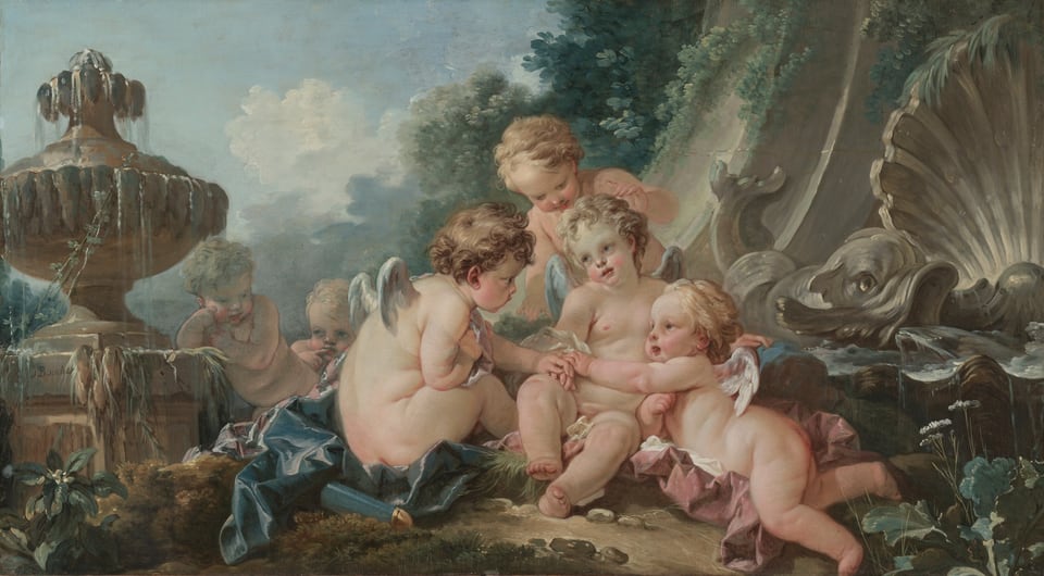 Cupids in Conspiracy, by François Boucher, 1740s