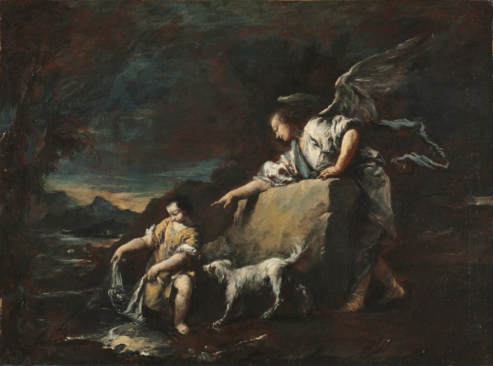 Tobias and the Angel, by Francesco Guardi, 1750s
