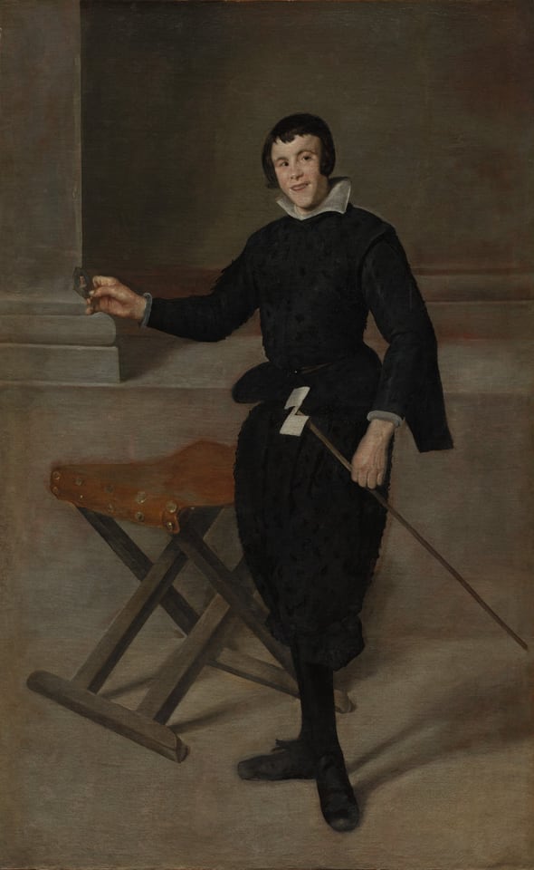 Portrait of the Jester Calabazas, by Diego Velázquez, c. 1631–32