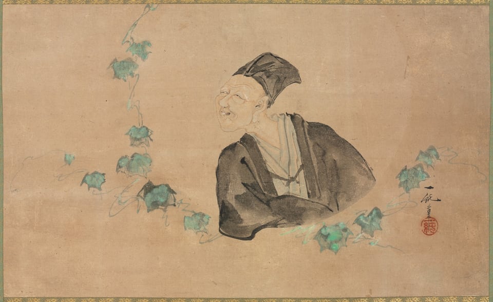 Portrait of Basho, by Ichijun, 1700s