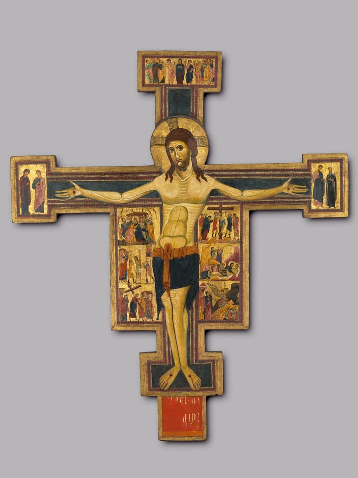 Crucifix with Scenes of the Passion, c. 1230–40