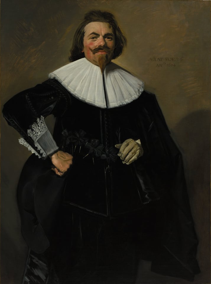 Portrait of Tieleman Roosterman, by Frans Hals, 1634