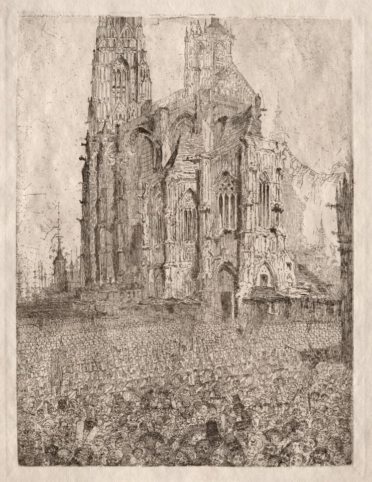 The Cathedral, by James Ensor, 1886