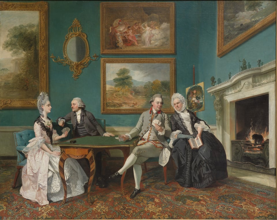 The Dutton Family in the Drawing Room of Sherborne Park, Gloucestershire, by Johann Zoffany, c. 1772