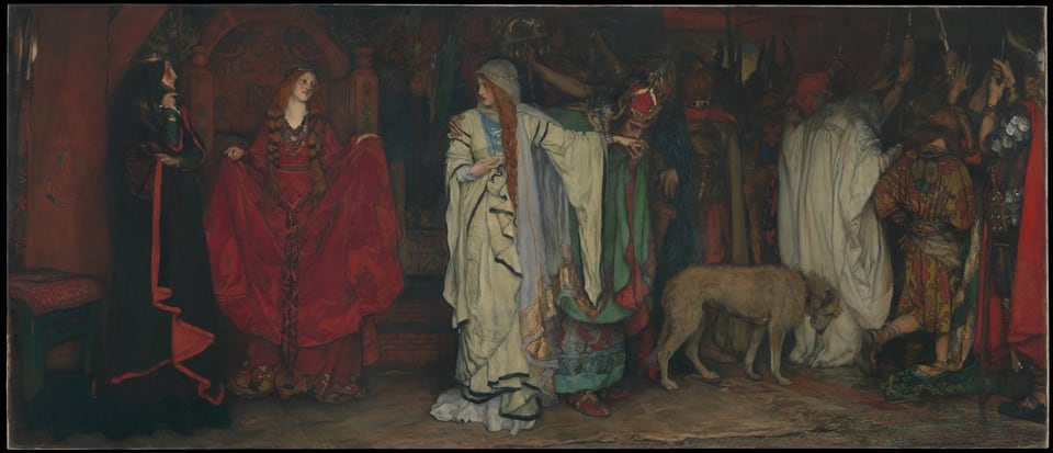"King Lear," Act I, Scene I, by Edwin Austin Abbey, 1898