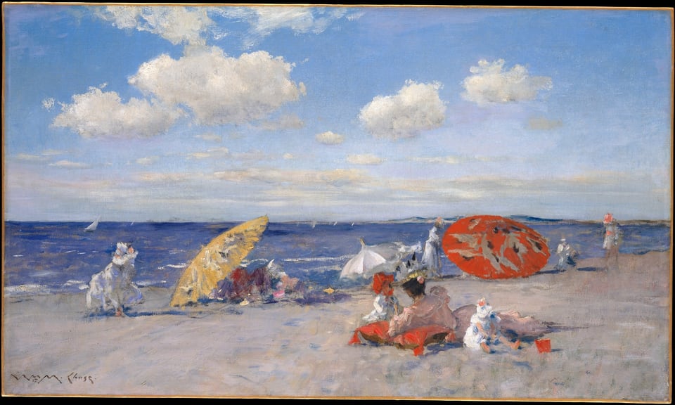 At the Seaside, by William Merritt Chase, ca. 1892
