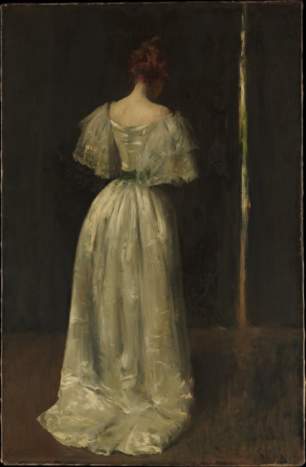 Seventeenth Century Lady, by William Merritt Chase, ca. 1895