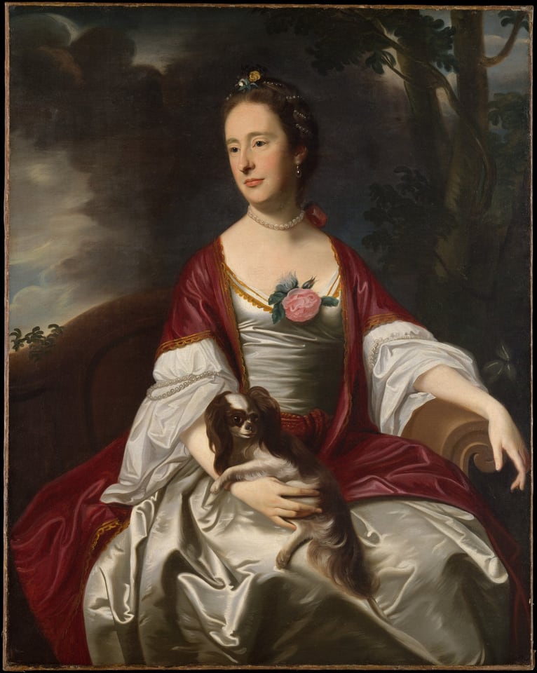 Mrs. Jerathmael Bowers, by John Singleton Copley, ca. 1763
