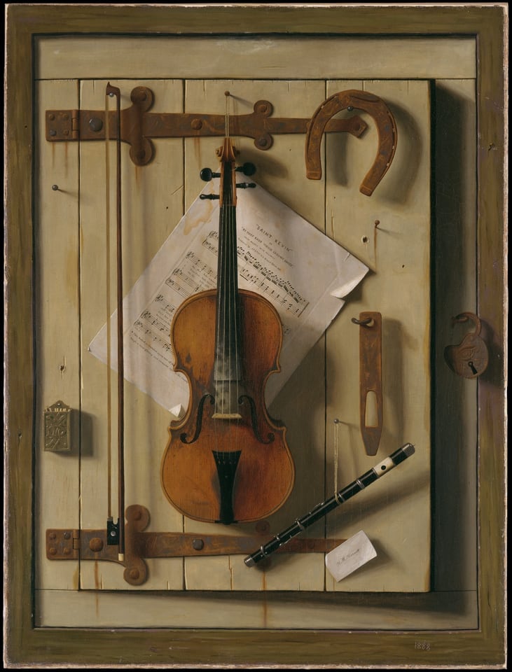 Still Life—Violin and Music, by William Michael Harnett, 1888