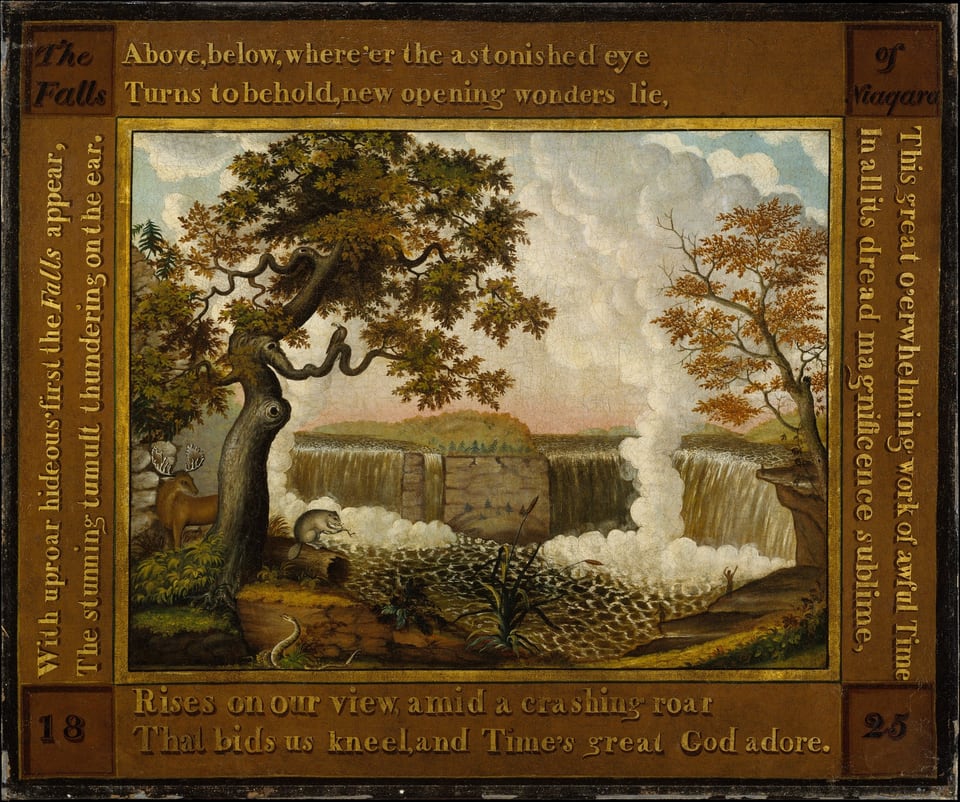 The Falls of Niagara, by Edward Hicks, ca. 1825