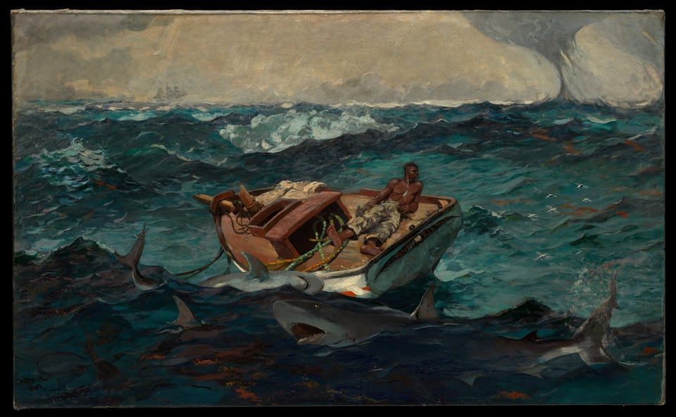 The Gulf Stream, by Winslow Homer, 1899; reworked by 1906