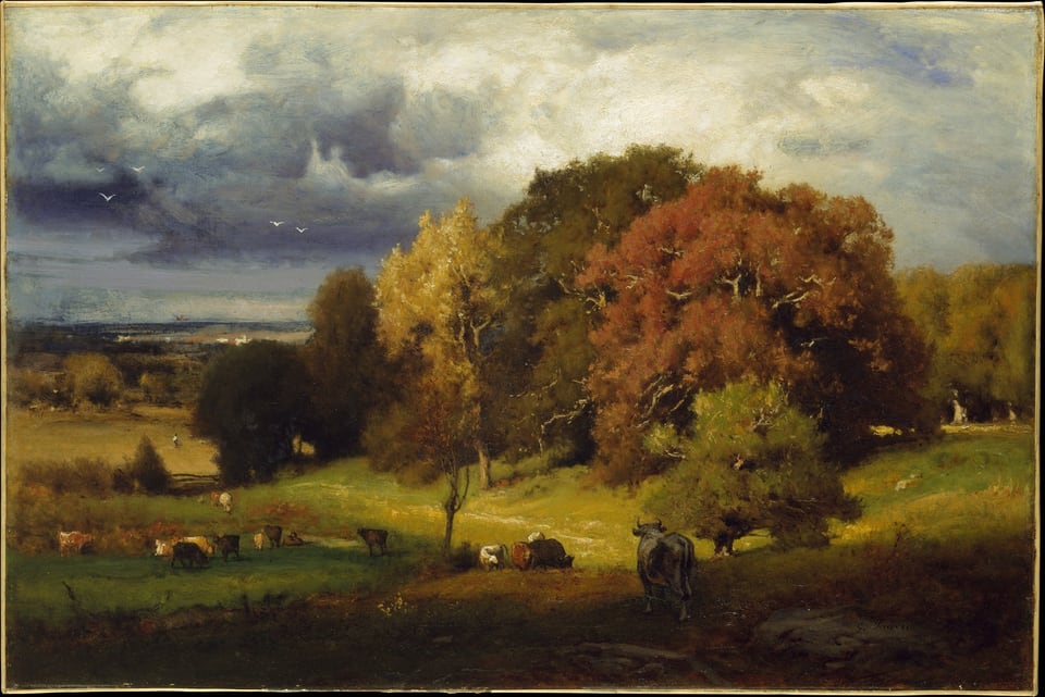 Autumn Oaks, by George Inness, ca. 1878
