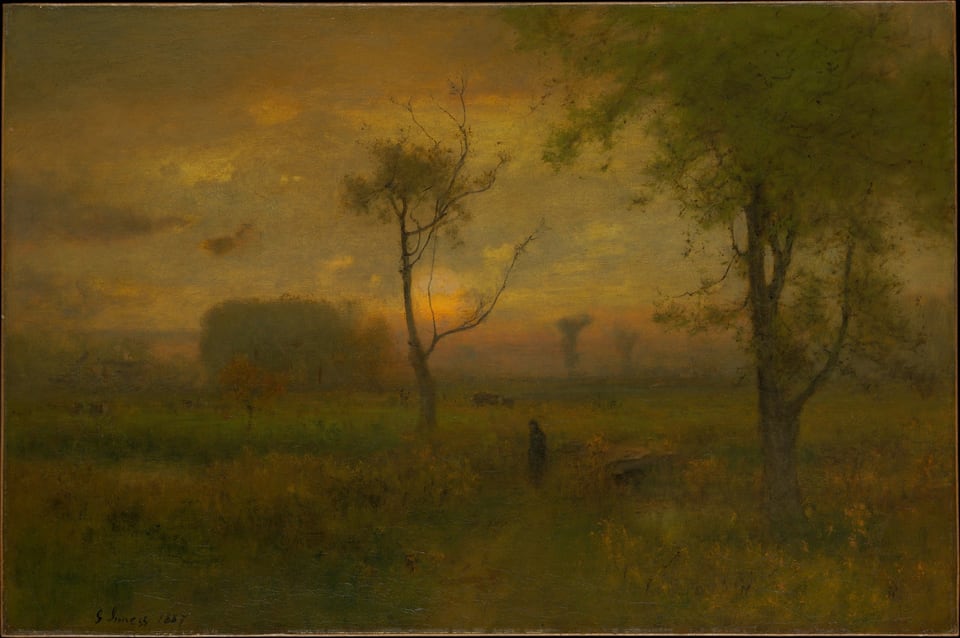 Sunrise, by George Inness, 1887