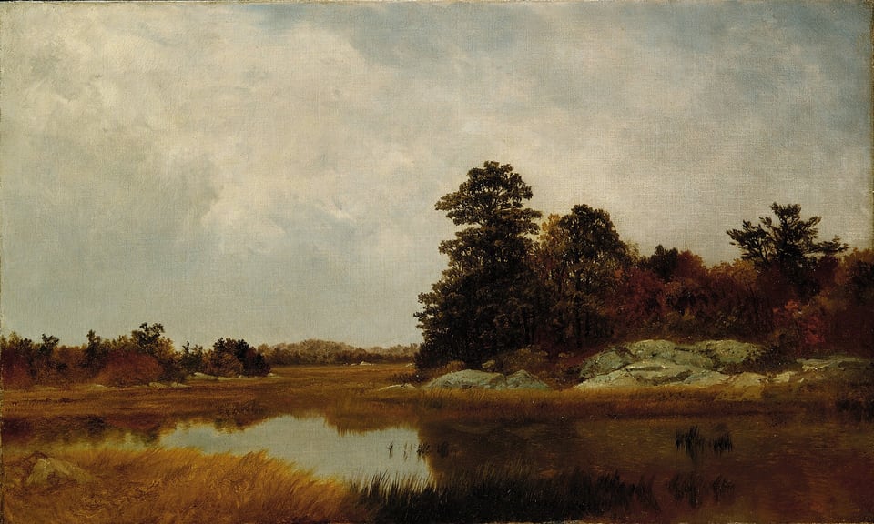 October in the Marshes, by John Frederick Kensett, 1872