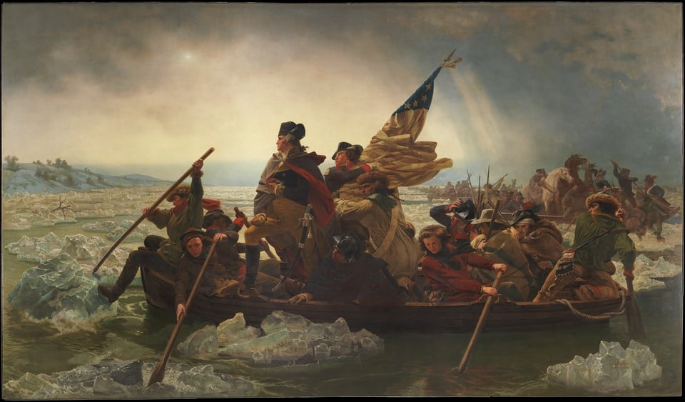 Washington Crossing the Delaware, by Emanuel Leutze, 1851