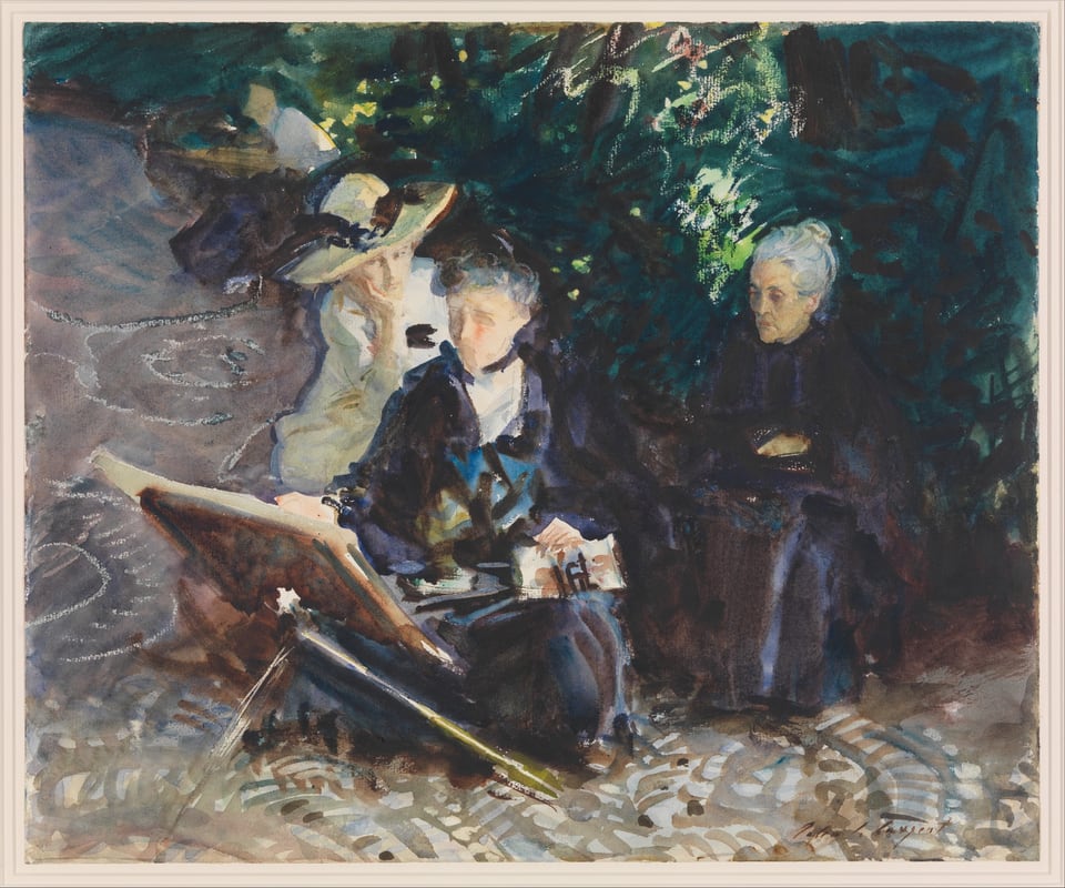 In the Generalife, by John Singer Sargent, 1912